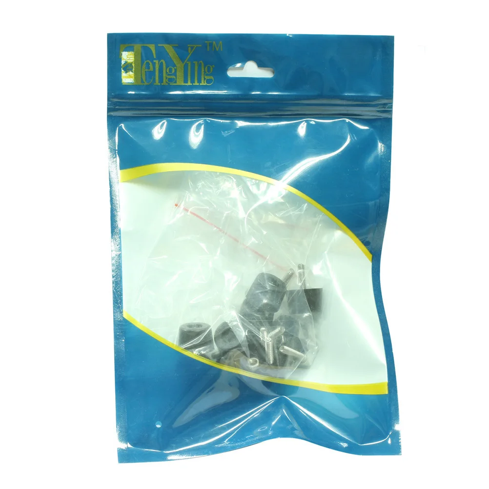 

30 Pcs Nuts Rubber Bumper with Metal Accessories Screw and Home Bumpers Pads Feet for