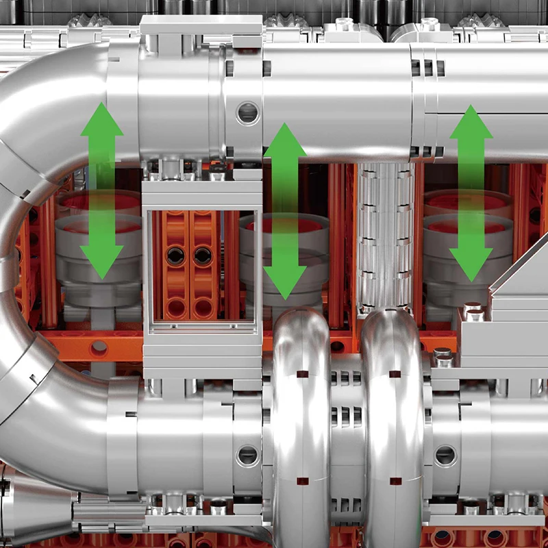 3236PCS Trcuk Motore Building Blocks Modello Simulato Cambio Assemblaggio Piccole Particelle Mattoni Giocattoli Educativi Regali di Festa Ottimi