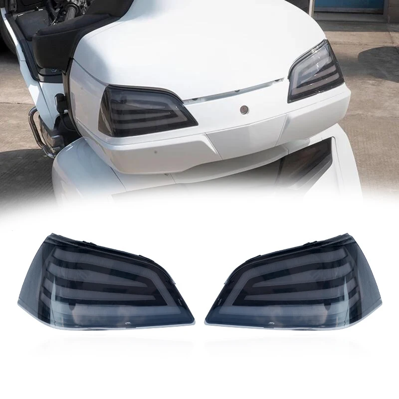 

Motorcycle Trunk Turn Signal Tail Light Lens Cover Turn Signals Brake Lights Lens Cover For Goldwing GL1800 2001-2012