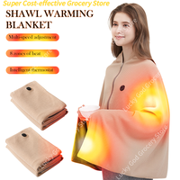 Wearable Electric Blanket 3 Heating Levels USB Heating Winter Warm Blanket Home Office Outdoor Heating Mattres Washable