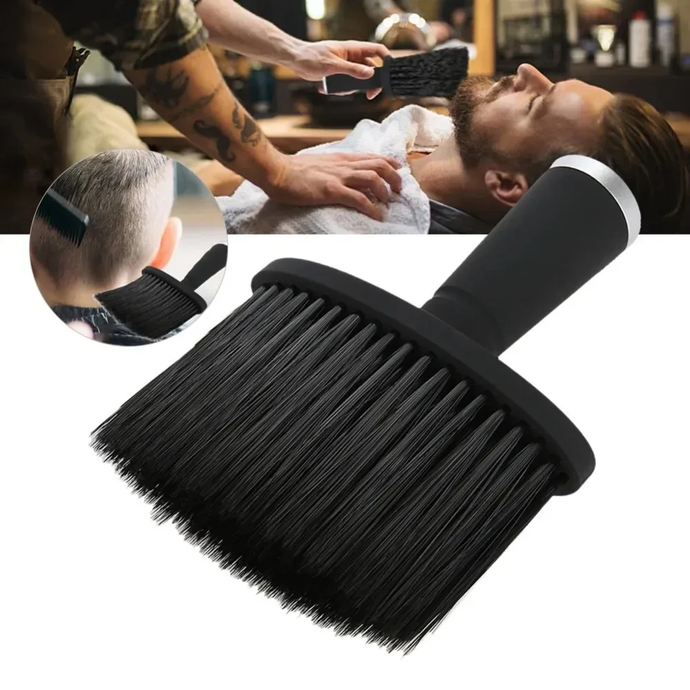 Soft Neck Face Duster Brushes Professional Barber Hair Clean Hairbrush Beard Brush Salon Cutting Hairdressing Barber Accessories