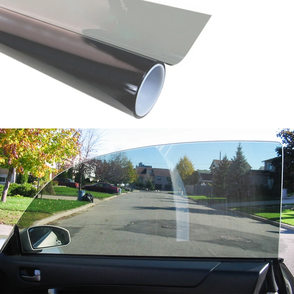 Car Privacy Window Film ,Sun Blocking Anti UV Self-adhesive Window Clings VLT 5/15/25/35/50/70% Decor Car Vinyl Glass Stickers