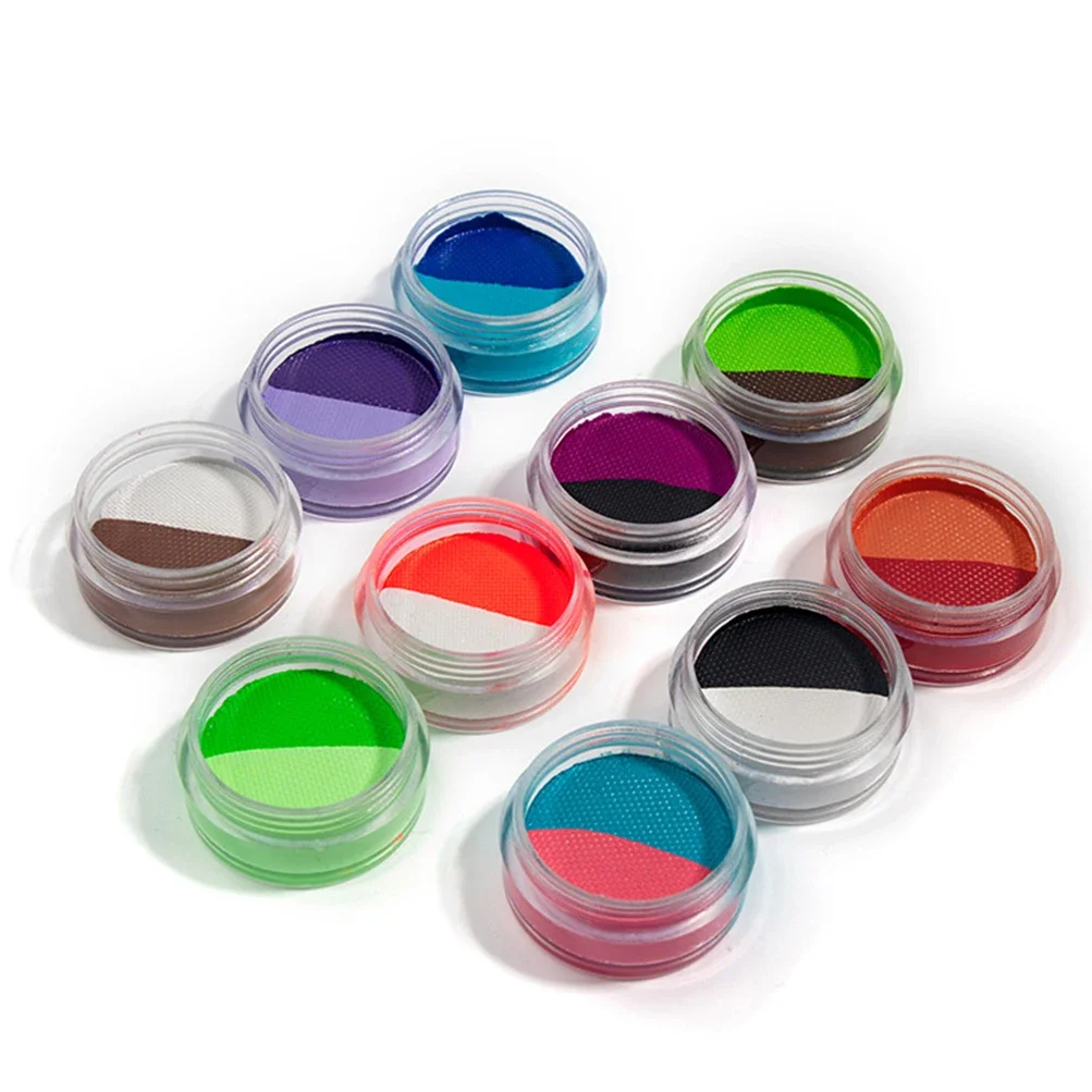 50 Pieces Two-color Water Activated Uv Neon Pastel Eyeliner Cream Neon Powder Eyeshadow Pigment Water-soluble Face Painting