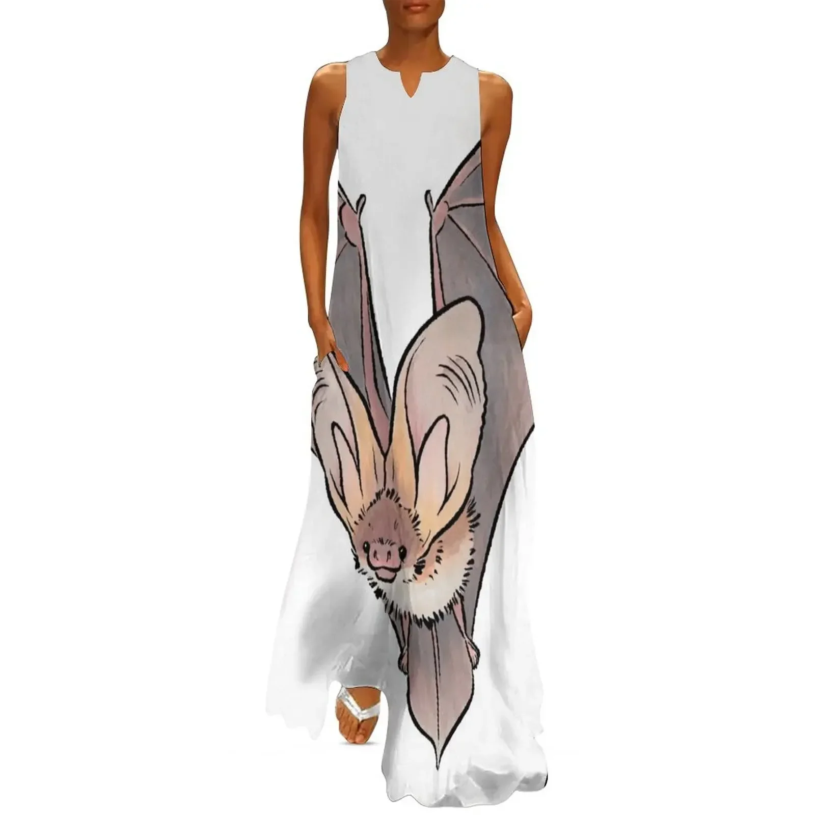 

Grey long-eared bat Long Dress festival outfit women Casual dresses women formal occasion dresses women's summer jumpsuit Dress