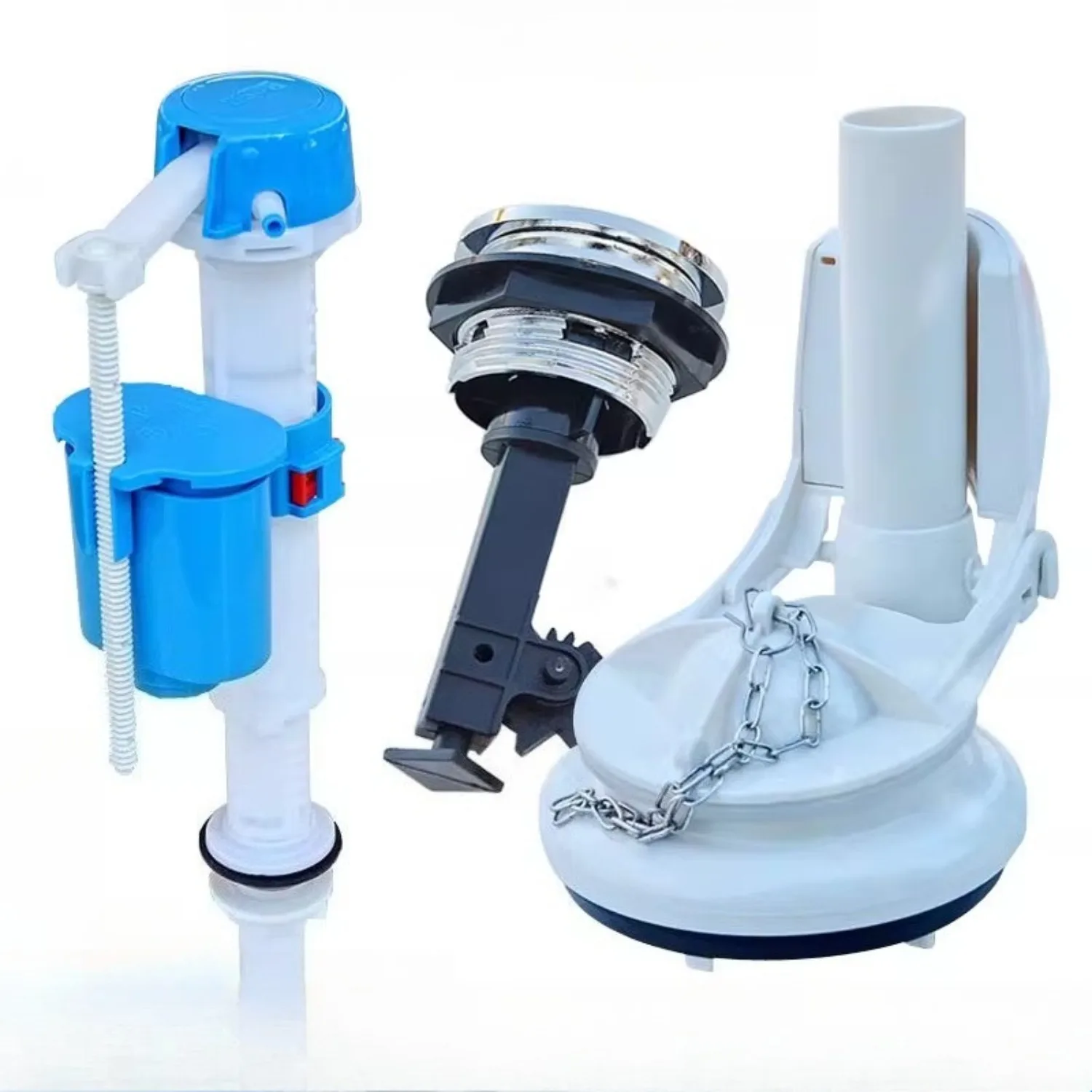 

Детали бачка унитаза, совместимые с заподлительным клапаном Roca и кнопкой.