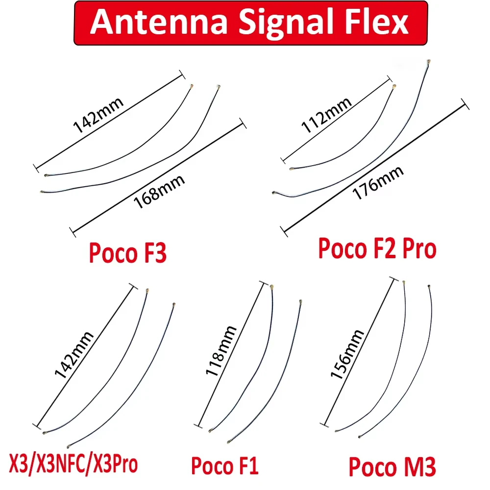 NEW Antenna Signal Wifi Aerial Flex Cable Ribbon Wire Connector For Xiaomi Poco F3 F1 F2 Pro X3 NFC F5 M3 Pro 5G