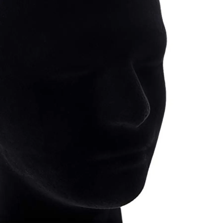 Hedume, 2-упаковка, подставка для головы манекена, модель из пенопласта, черный бархат, мужские парики, модель дисплея для салона и домашнего использования, манекен-манекен Hea