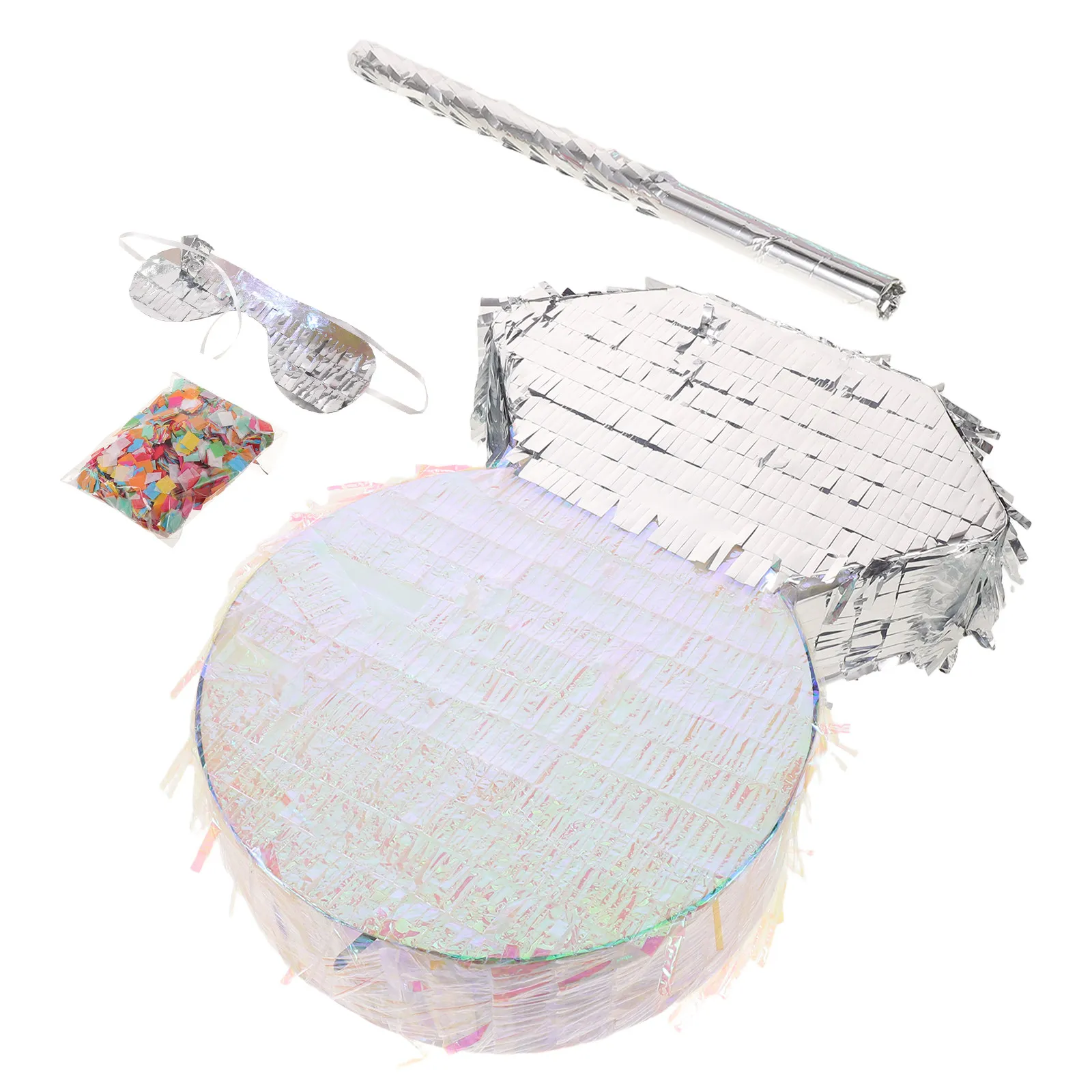 Rhinestone Pinata Large Hanging Design Pull String Birthday Party Decoration Wedding Bridal Shower Party Supplies Stick