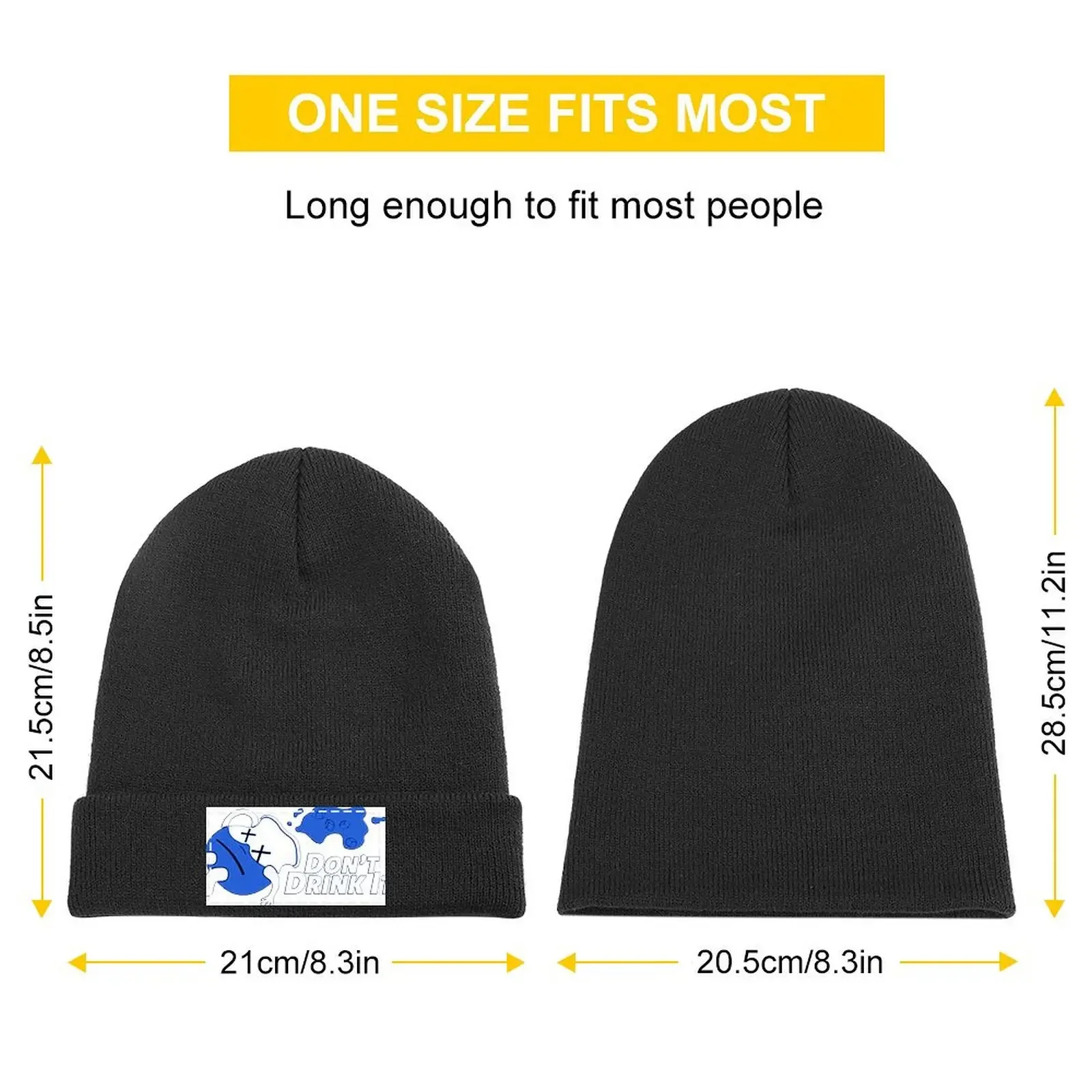 DONT DRINK THE KOOL AID. YOU HAVE BEEN WARNED. BLUE PILL Knitted Cap Mountaineering Bobble Hat funny hat Women Caps Men's