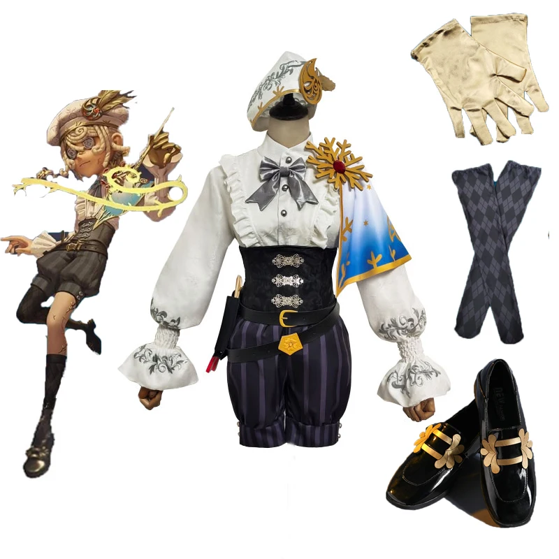 

Game Identity V Cosplay Costumes Survivor Edgar Valden Painter Cosplay Costume Golden Ratio Skin Uniforms Clothes shoes Sets