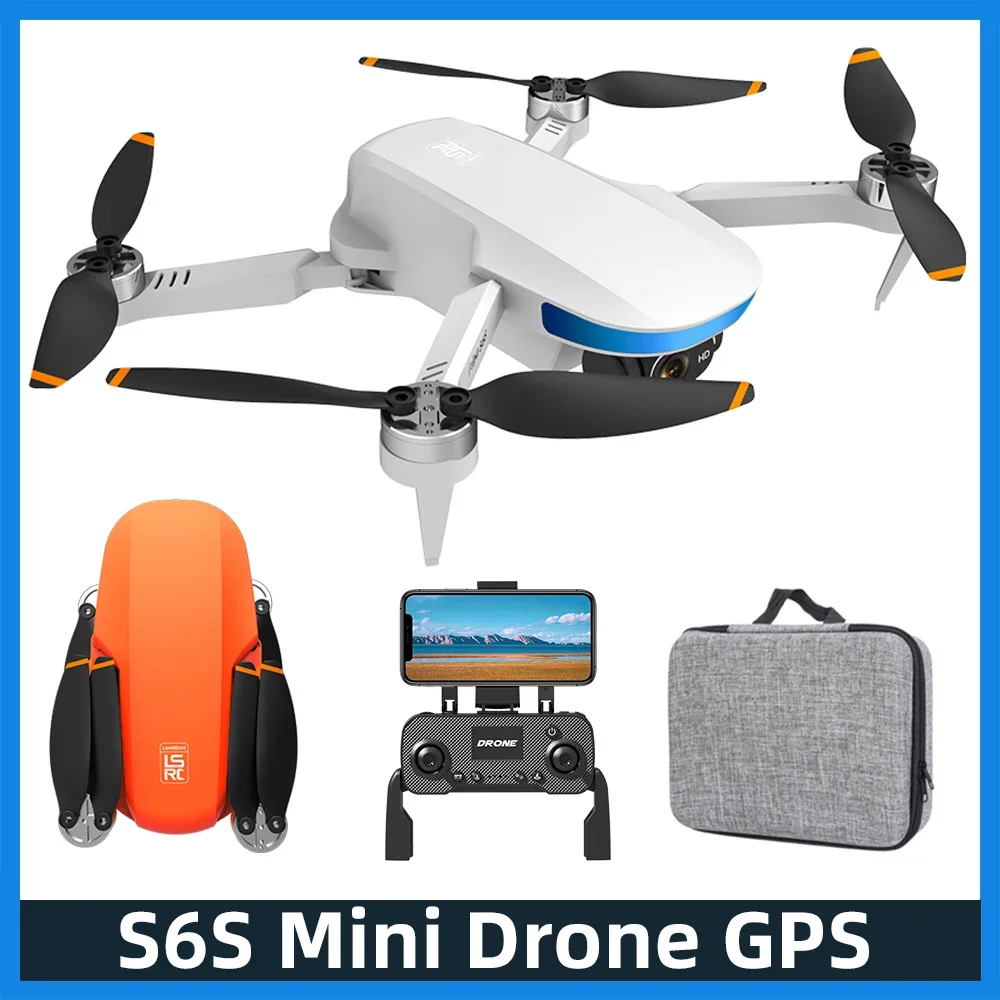 

S6S 4K Camera Drone GPS Mini Drone FPV Profesional 5G Wifi Foldable Brushless Motor Quadcopter RC Plane RC Helicopter Dron Toys