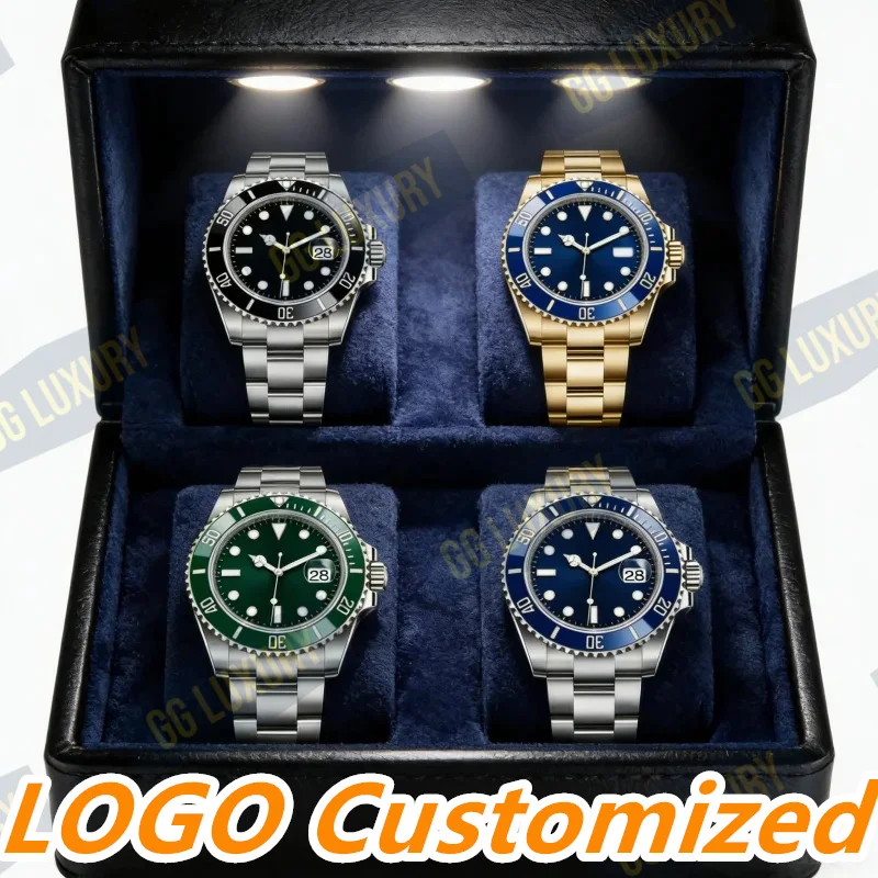 

Customized Black Submariner Watches Men's 40/41mm Automatic Mechanical 3235 Movement Sapphire Glass 904L Stainless Steel Watch