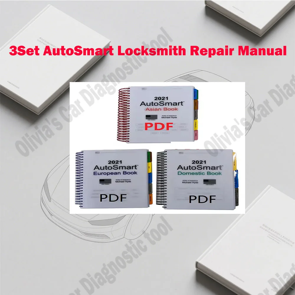 

3set Repair Manual for Locksmith AutoSmart Tool European Domestic Cars Trucks Updated Model Information Service for Transponders