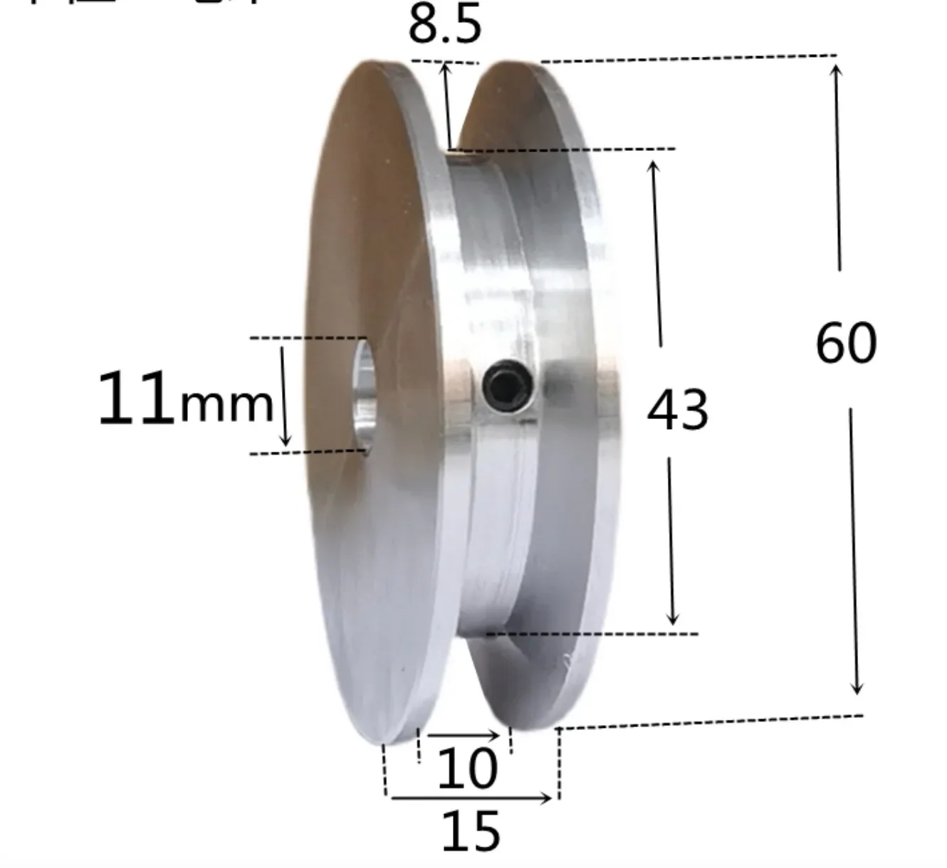 

OD:60mm O-ring Pulley Single Groove V-Belt Pulley Motor Belt Drive Plate