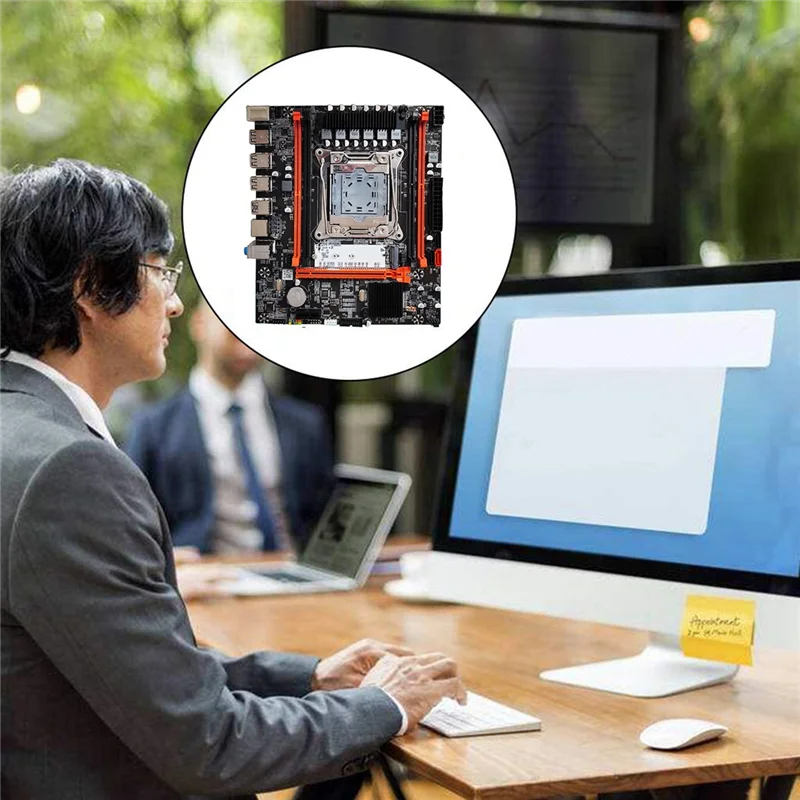 

AC56-X99H Desktop Motherboard+Switch Cable LGA2011-V3 B85 Chip DDR3X4 ECC Slot M.2 NVME PCI-E 3.0 X16 SATA3.0