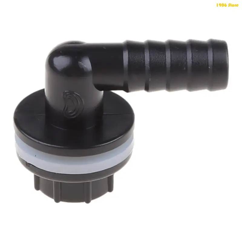 U1JB Water for Tank Connector Elbow Adapter for Aquariums Black Plastic Quick