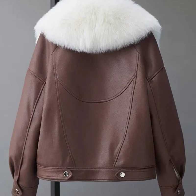 2024New Vrouwen Donsjacks Echte Vos Bontkraag % 50 Witte Eend Jas Vrouwelijke Korte Warme Rits Parka Casual Puffer jacke Wintter