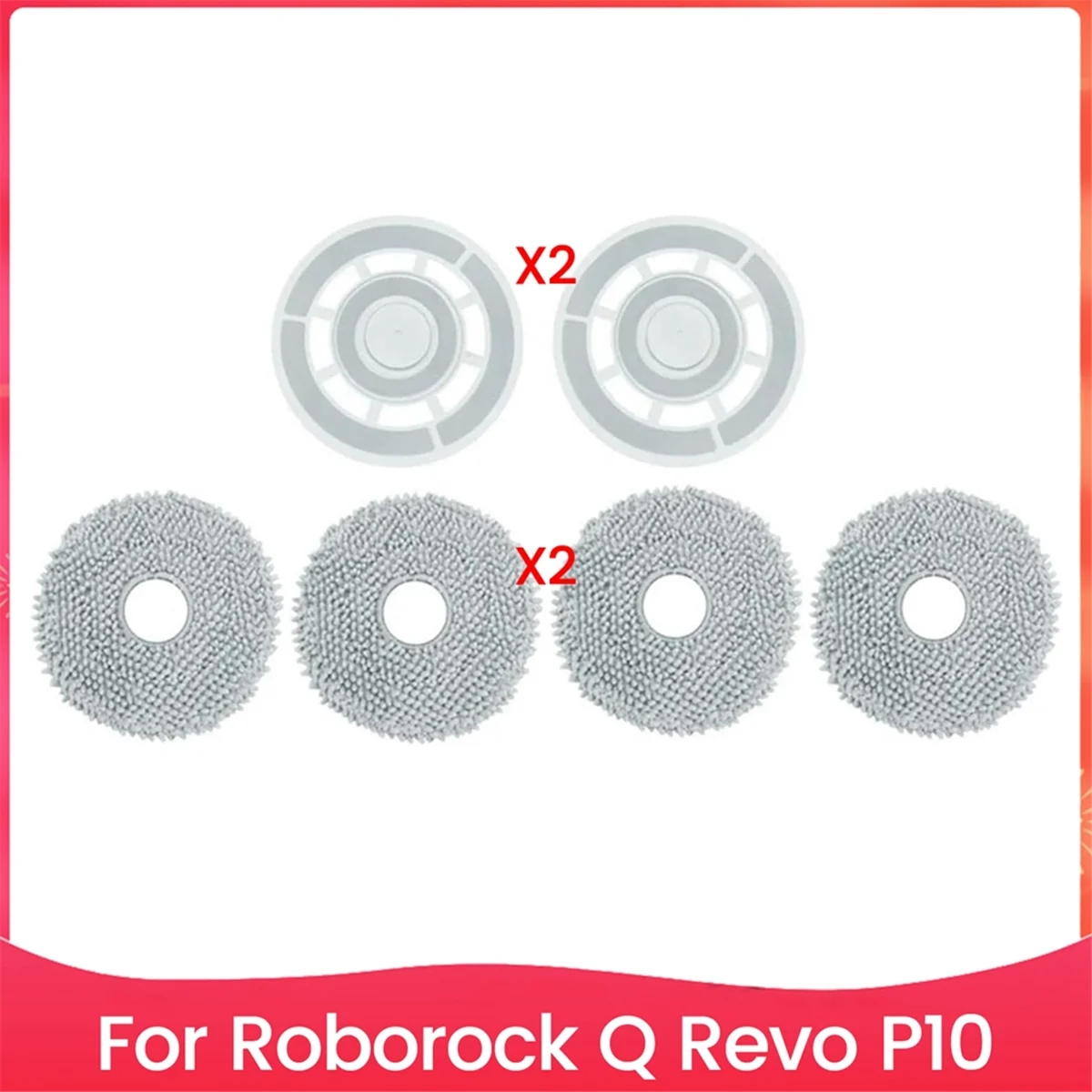 Держатель подушечки для швабры для пылесоса Roborock Q Revo P10, детали ткани для швабры для влажной и сухой уборки