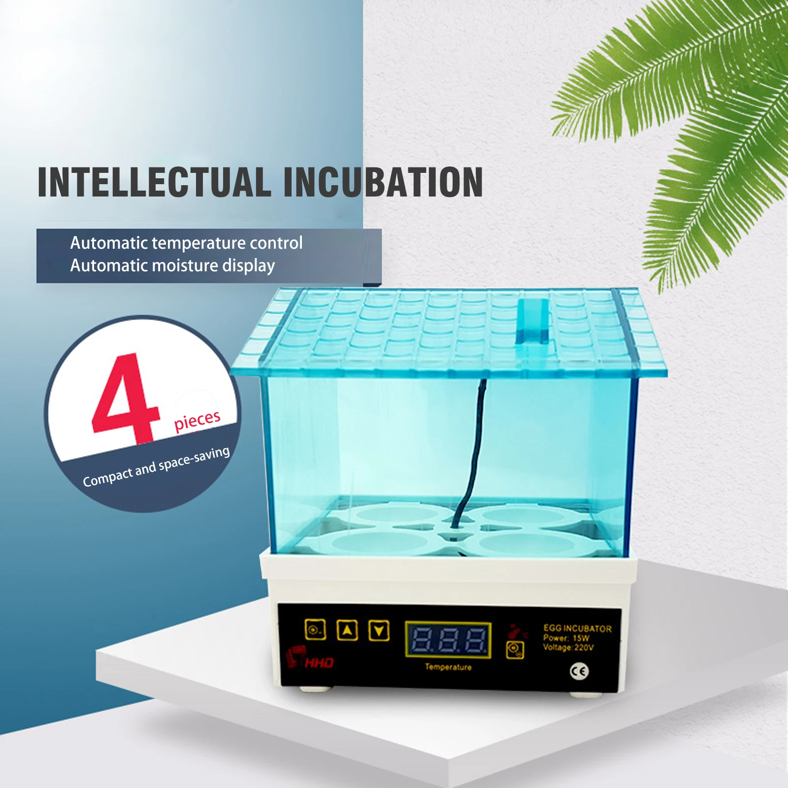 

Egg Incubator Smart 4 Egg Poultry Hatcher Machine For Chicken Pigeon Home Breeding Farm Hatching Birds Eggs