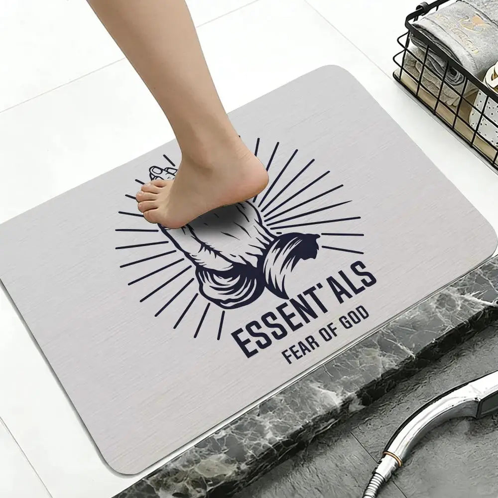 Floor Mat Diatomite Bath Mat, Quick Dry, Absorbent, Multi-Scene Mat Fashion Brand E-ESSENTIALS