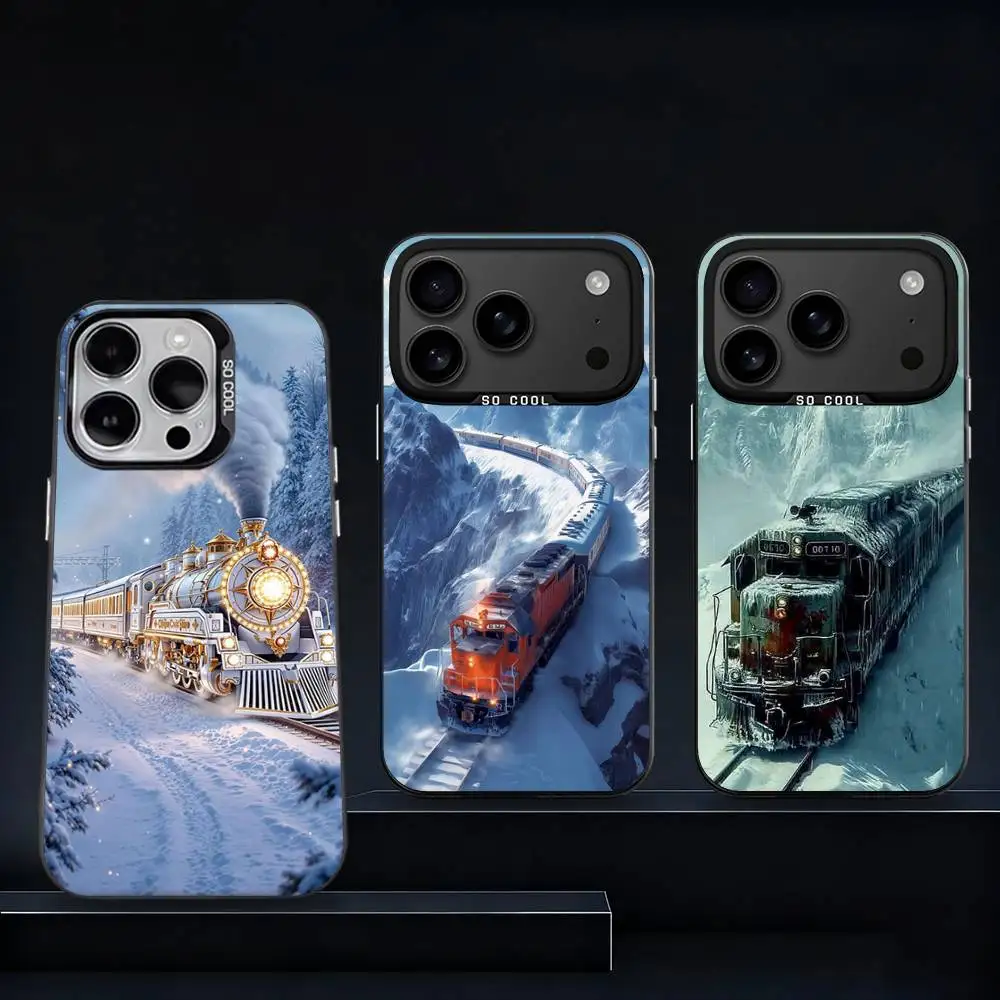 

Classic Steam Train Railway Phone Case For iPhone 11,12,13,14,15,16,17,Pro,Max,Plus,E,Air,Mini IMD Matte Black