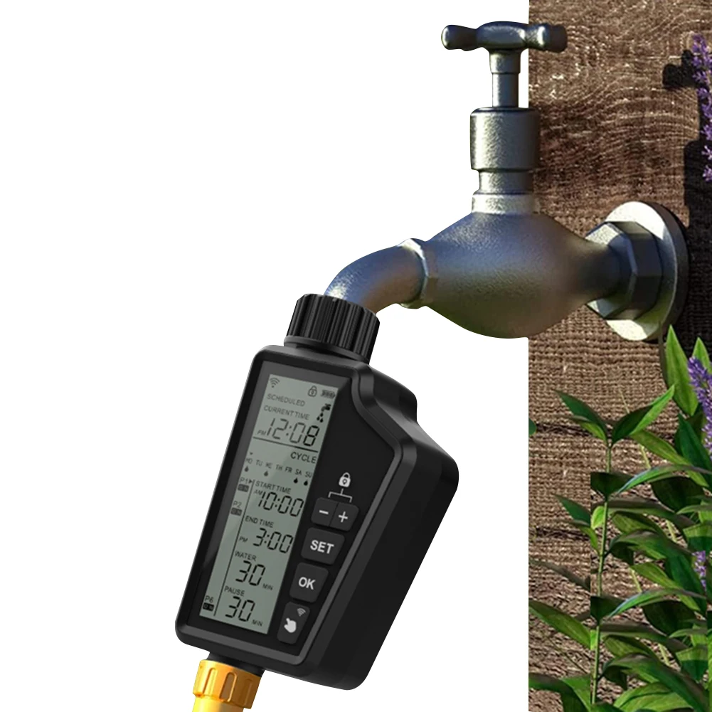 

WiFi Automatic Water Timer APP Remote Control Irrigation Timer Irrigation Sprinkler Controller for Garden Lawn Irrigation System