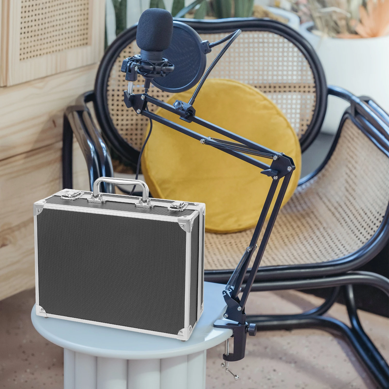 

Aluminum Alloy Tool Box Hard Briefcase Portable Storage Case For Instruments Tools Container Men Metal Suitcase Padded