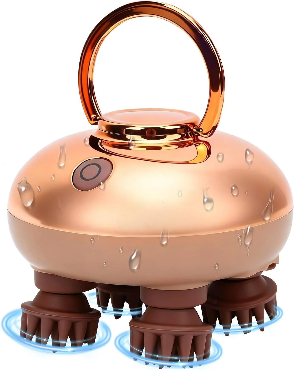 

Массажер для кожи головы - электрический массажер для головы, водонепроницаемый IPX6, для массажа волос, снятия стресса, перезаряжаемый массажер-чесалка для головы