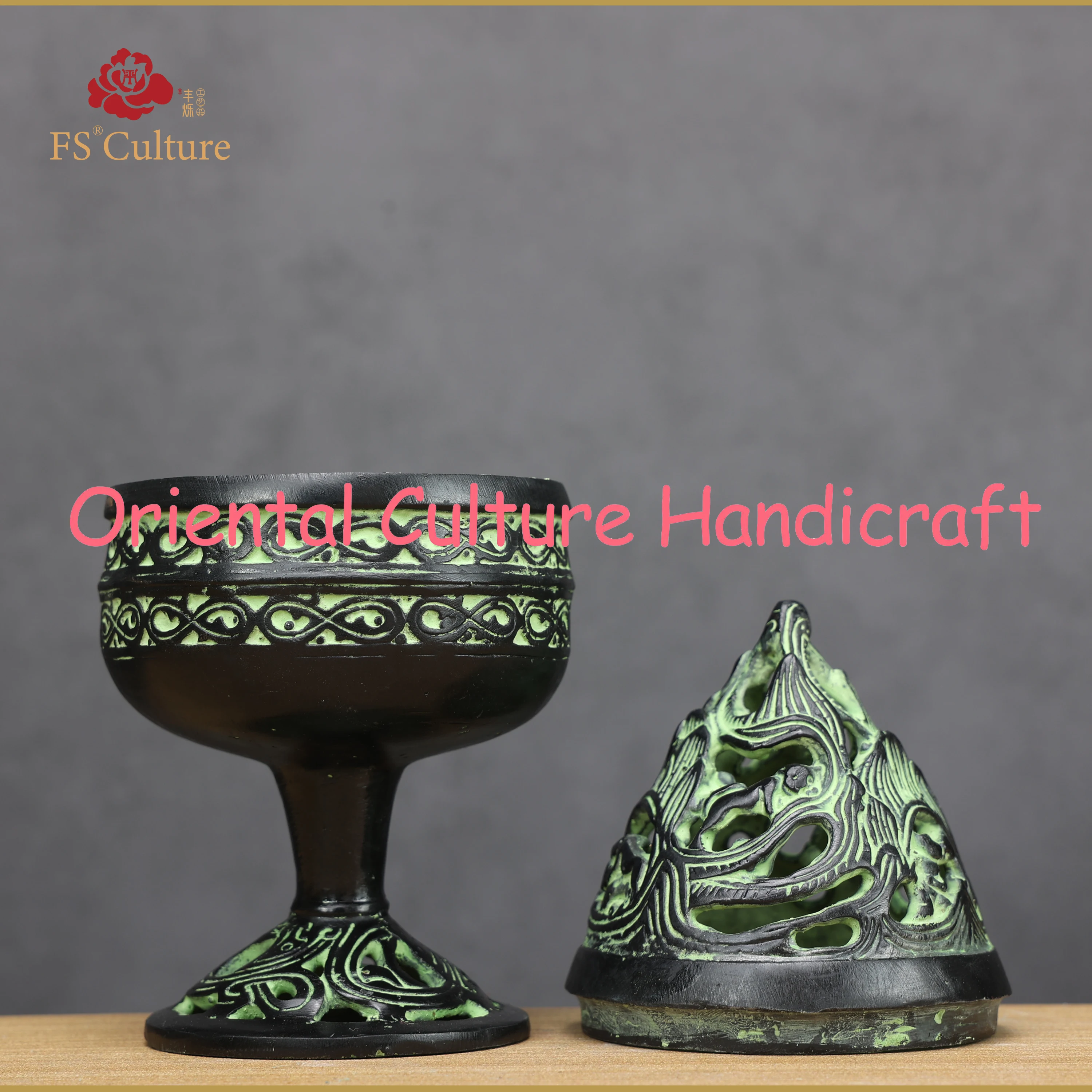 Chinese Han Dynasty Incense Burner Shaped Bronzes, Crafts, Collectibles, Boshan Censer, Home Accessories, High-End Cultural Gift