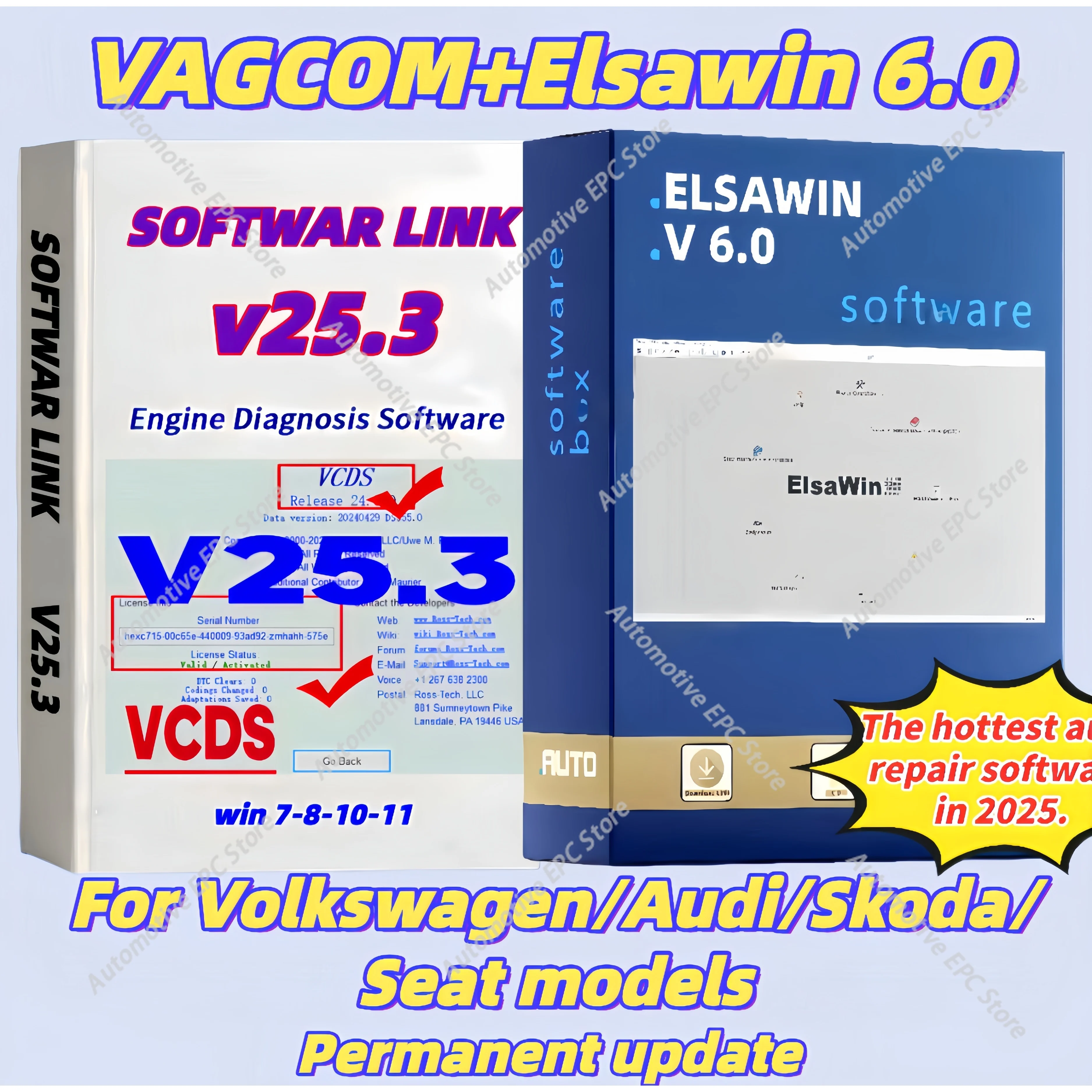 

Профессиональный сканер VCDS HEX-V2 для VW/Audi/Seat/Skoda. Неограниченное количество ВИН, полная система диагностики и кодирования с ELSAWin 6.0.