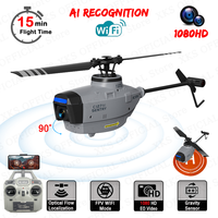 C127AI C127 C128 RC Helicopter 2.4G Remote Control 1080P Camera 5G Wifi FPV 4CH 6G System 6-Axis RC Helicopter Toy Gift for Boy