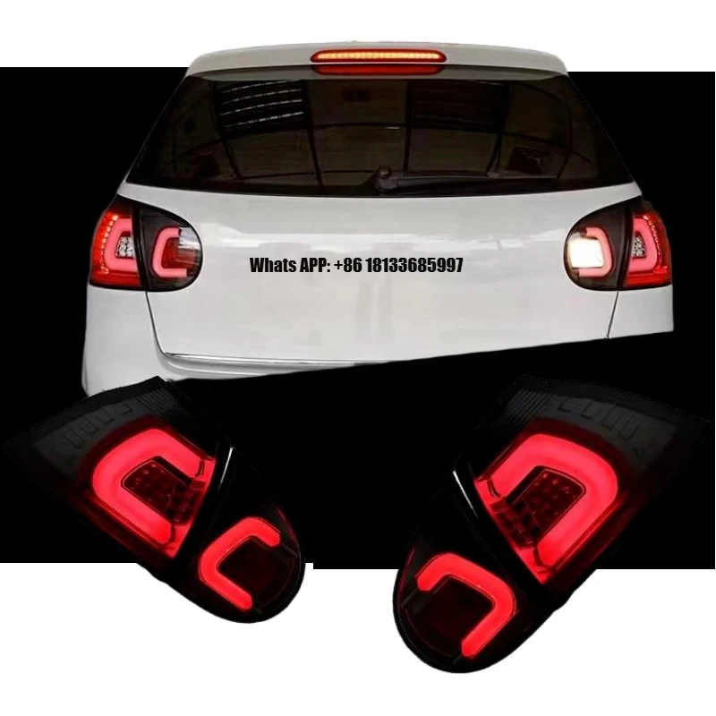 

Triple C-Shape LED Tail Light Assembly for VW Golf MK5 2003 - 2008 | Dynamic Sequential Turn Signal Upgrade