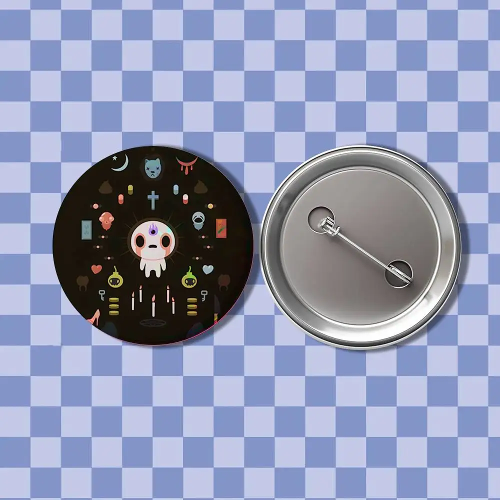 The Binding of Isaac Badges Button Round Creative Pin Brooch Badge Bag Decor Accessories Fans Collect Friends Gifts