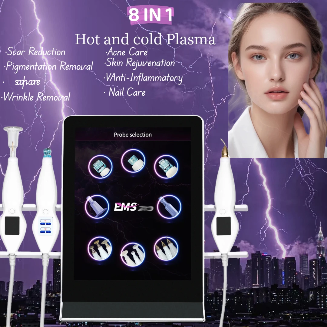 

2025 Newest Cold and Hot Plasma Diamond Stamp Ozone Plasma Skin Rejuvenation Anti-aging Facial Care Beauty Machine