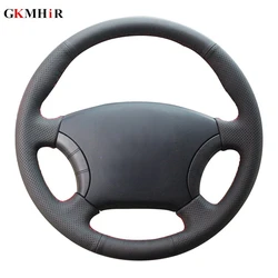 DIY Hand-stitched Black Artificial Leather Car Steering Wheel Covers For Great Wall Haval Hover H3 H5 Wingle 3 Wingle 5