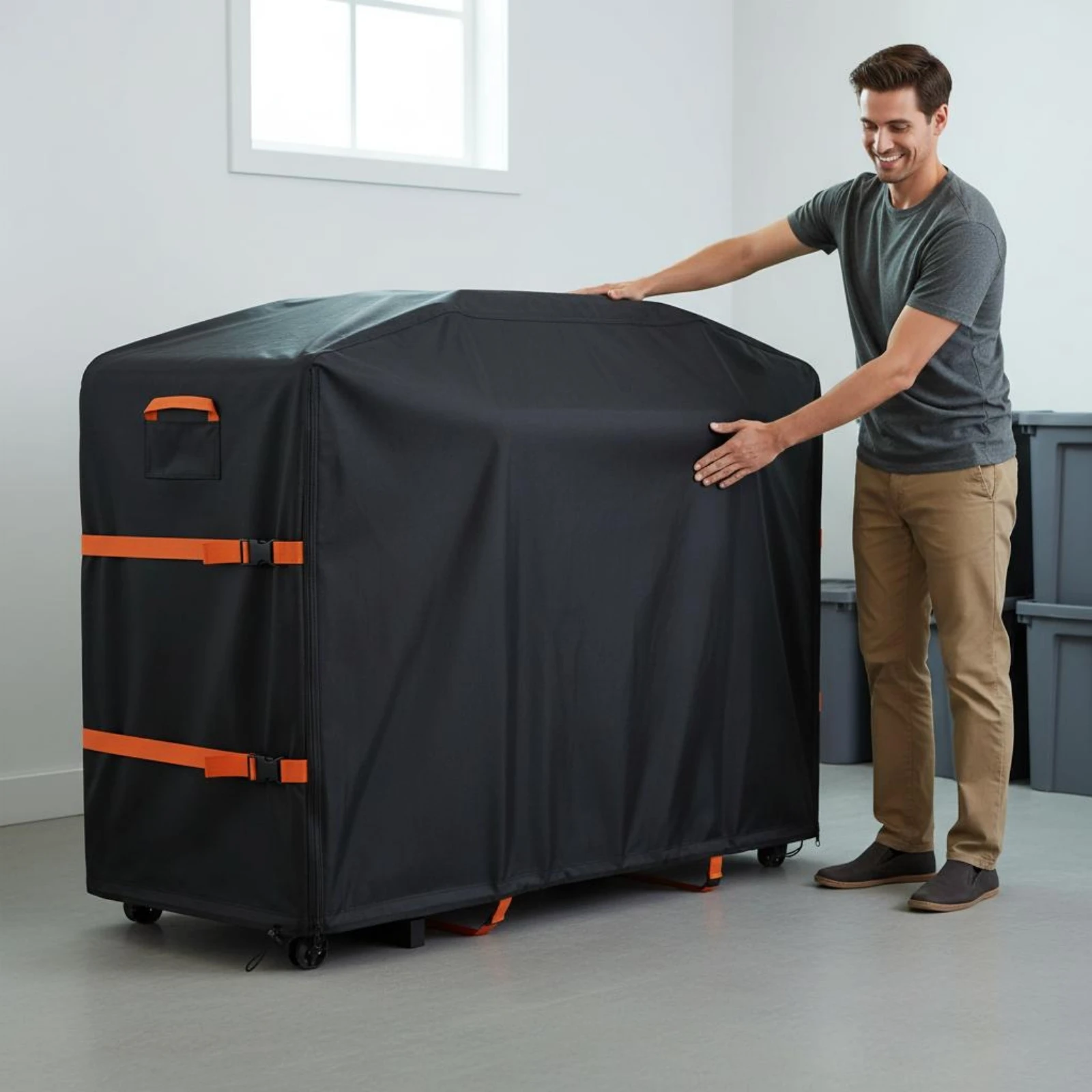 

Kayak Storage Rack Cover Waterproof Kayak Rack Cover Windproof 420D Oxford Material for Outdoor