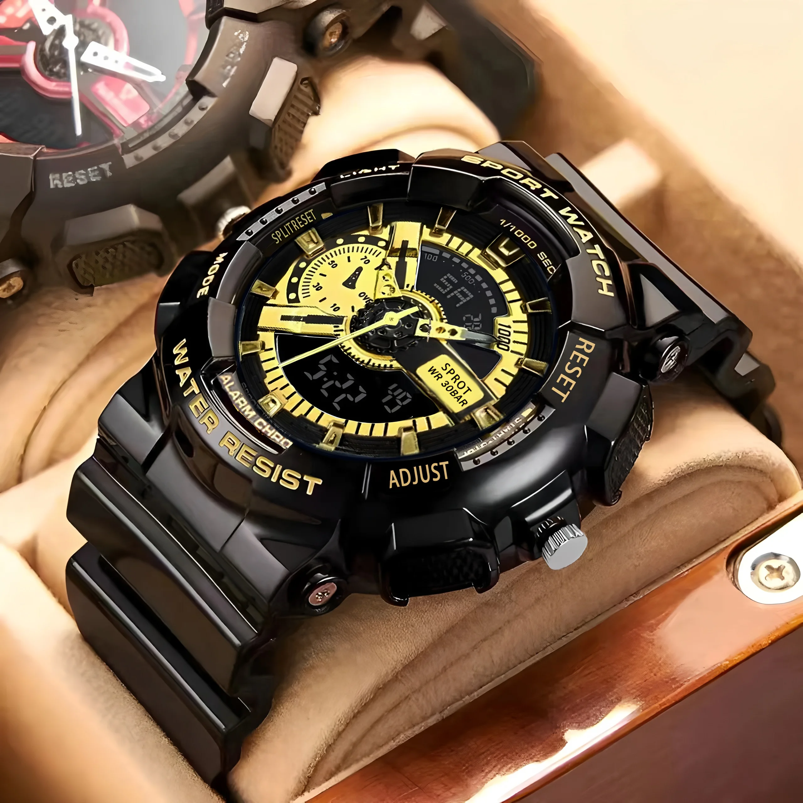 Dual Display Multifunctional Watch for Male Students, Versatile Night Light Watch for Teenagers