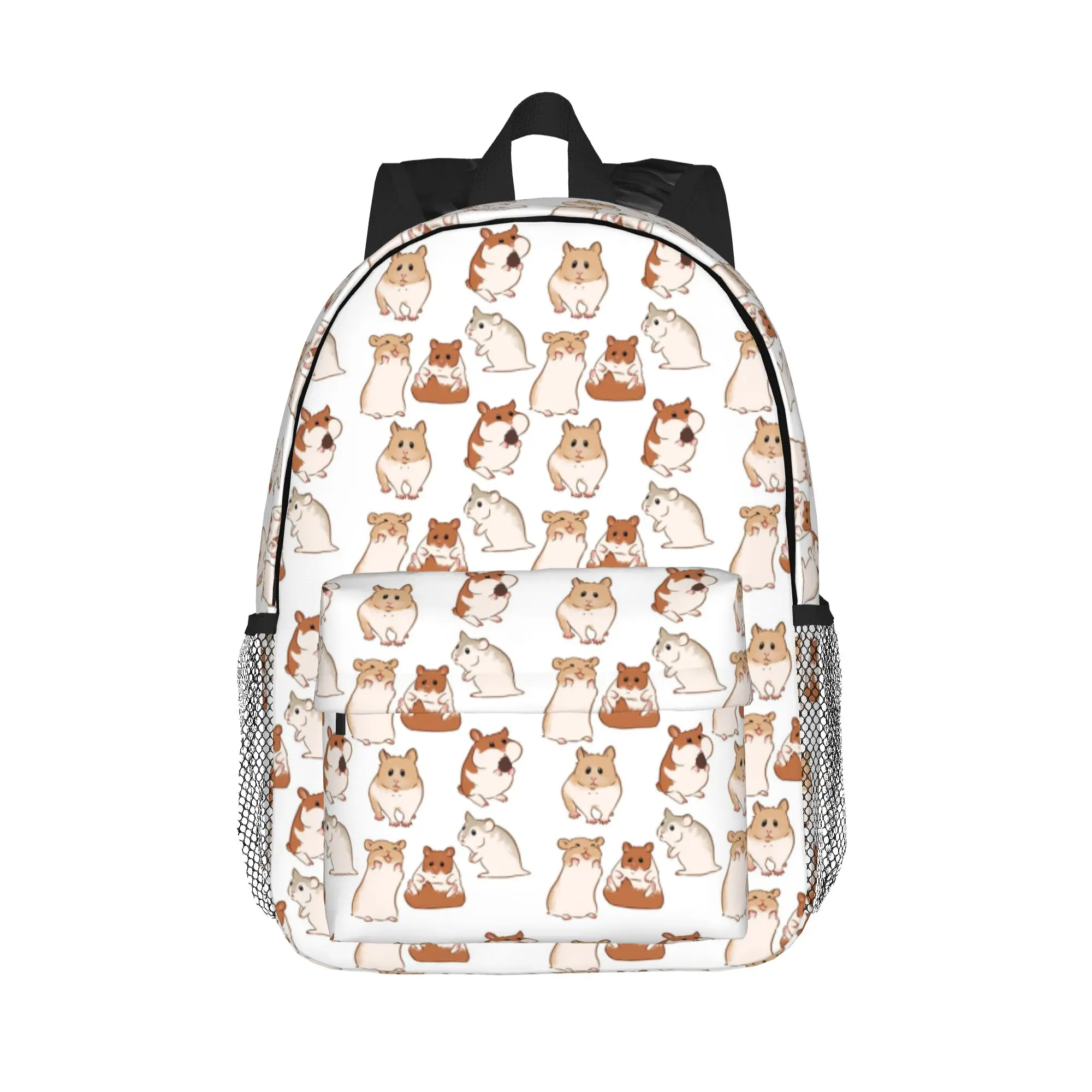 cute hamster pattern Backpack Hot Sale Daypack Large Capacity Boys Girls BookBag Shoulder Bags for Men Women School Bag