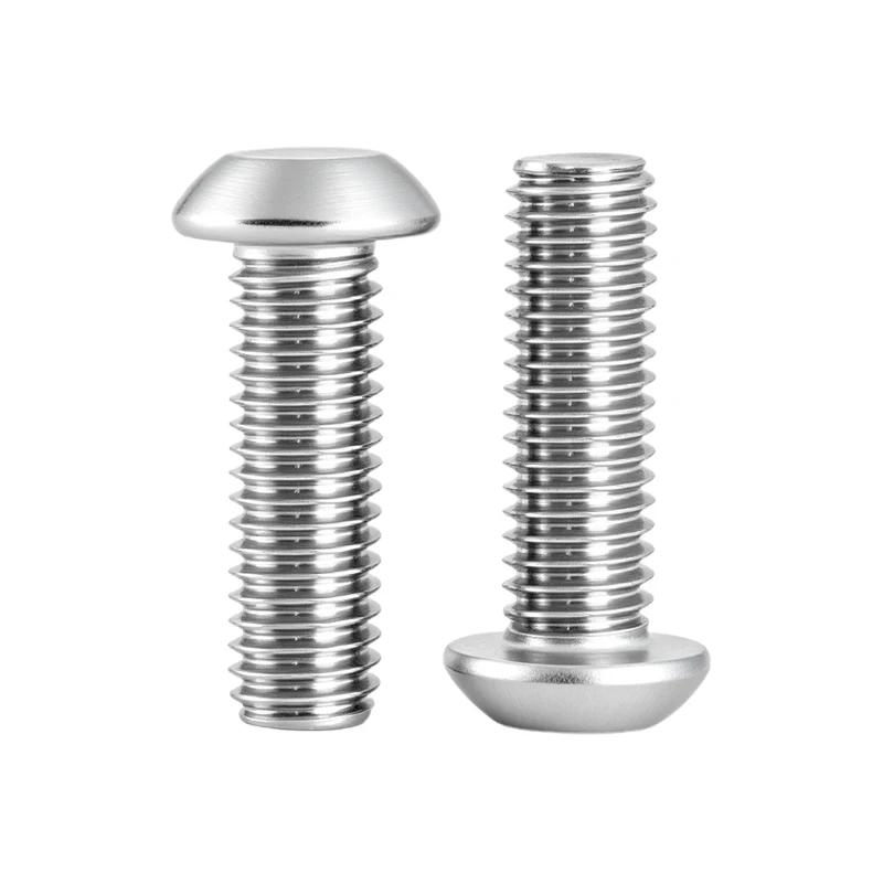 ISO7380 Hexagon Hex Socket Button Head Cap Screw Bolt, 316 A4 Stainless Steel Allen Round Head Fastener, 5-100pcs M3M4M5M6M8M10
