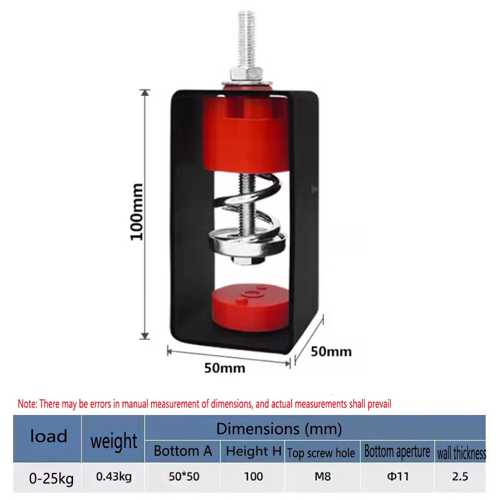 Ceiling shock absorber, spring sound insulator, damping shock absorber, suitable for cinema ceiling sound insulator