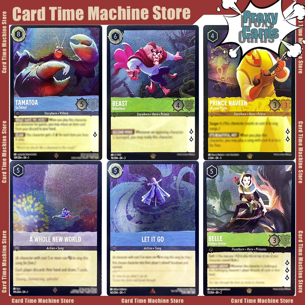 لوركانا بطاقات الوكيل TCG لتقوم بها بنفسك بطاقات جمع ألعاب الطاولة COIL-EN-195 MUFASA COIL-EN-201 MAUI COIL-EN-07 حسناء النسخة الإنجليزية #1