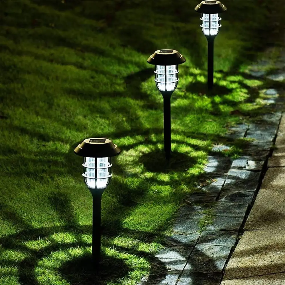 Solar Powered Solar Lawn Lights Soft Light Easy Installation Outdoor Garden Lights Energy Saving Plug-in Design