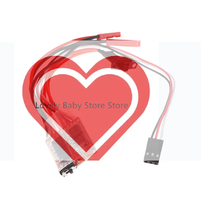 Hot! Micro ESC 10A 15A 20A 30A Brushed ESC RC ESC Electric Speed Controller For DIY Mini 1/16 1/18 1/24 RC Car Boat Tank W/Brake