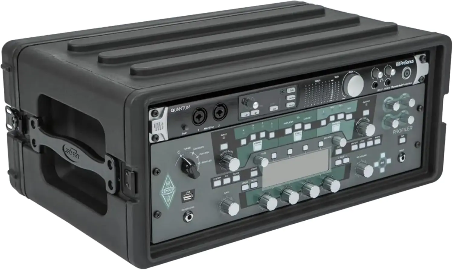 Durable Polyethylene Gear Protector, Stackable, Waterproof with Twist Latches & Rubber Feet for Musicians