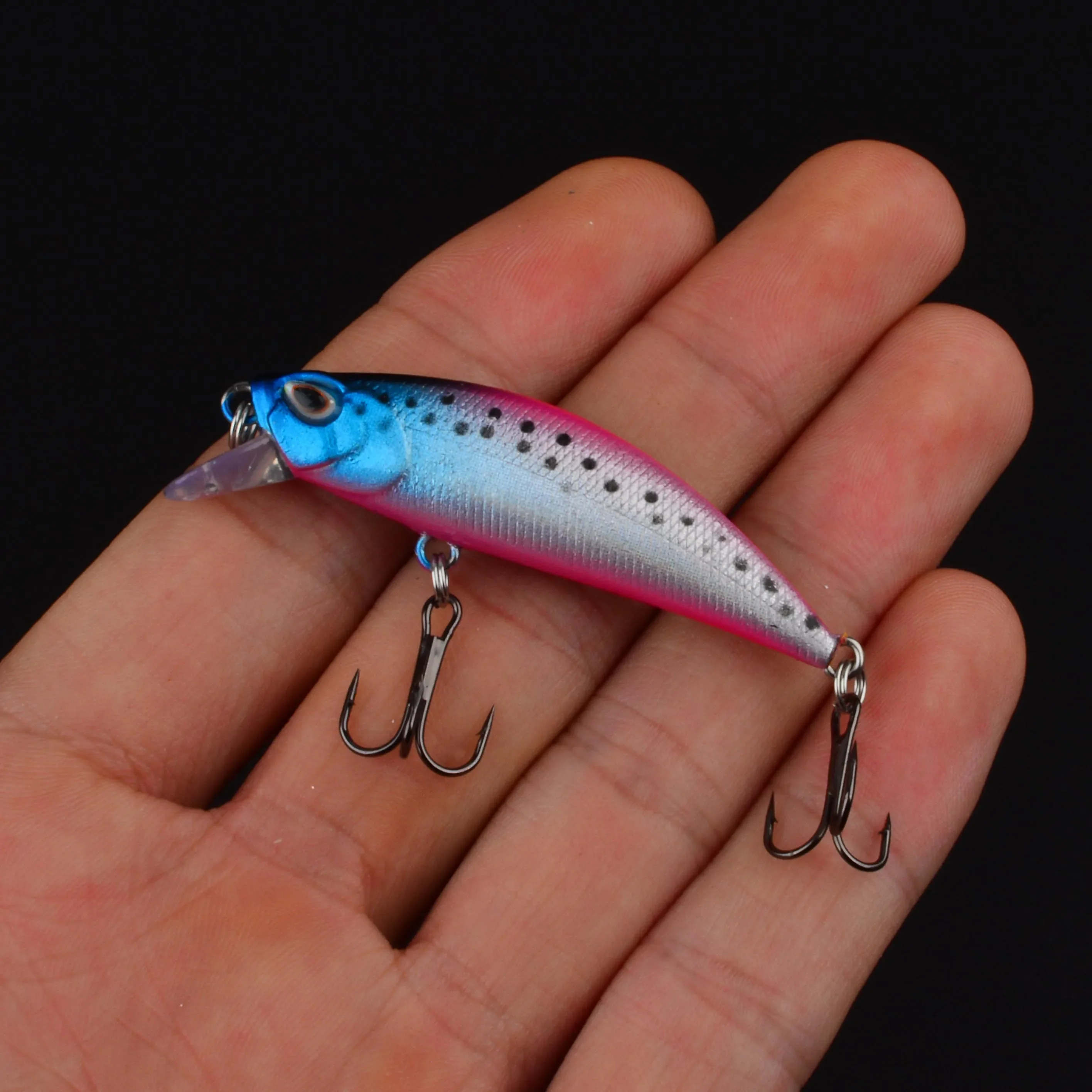 Angelköder 3D-Augen 50mm 5g Kunststoff-Hartköder Künstliche Köder Wobbler Crankbait Winter-Meeresangeln Bass-Angelzubehör – Detail 6