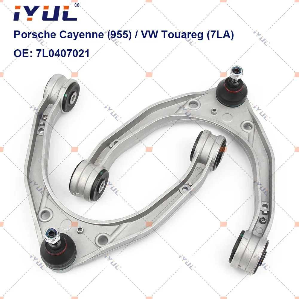 

A Pair Front Upper Suspension Control Arm U-Type For Porsche Cayenne 955 9PA VW Volkswagen 7LA Audi Q7 4LB 2002-2013 7L0407021