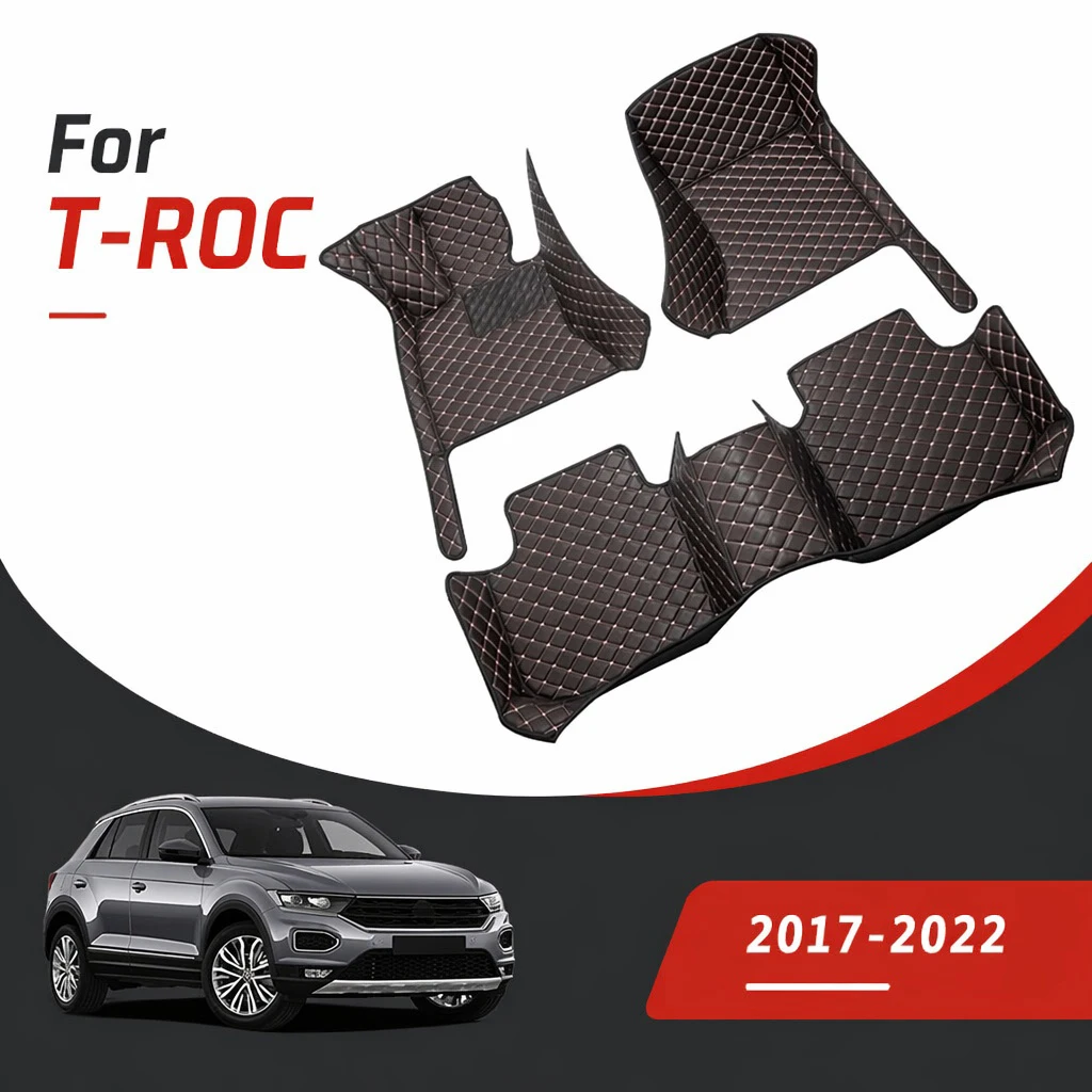 

Car Floor Mats Trunk Carpets For VW Volkswagen T-ROC TROC 2025 2024 2023 2022 2021 2020 2019 2018 2017 Auto Interior Accessories