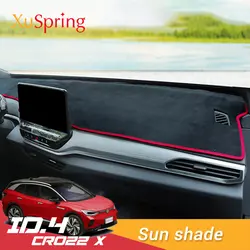 Car Dashboard Sunshade Mat For VW ID.4 ID4 X Pro Crozz 2021 2022 2023 Cushion Polyester Hide Pad Interior Car-Accessories
