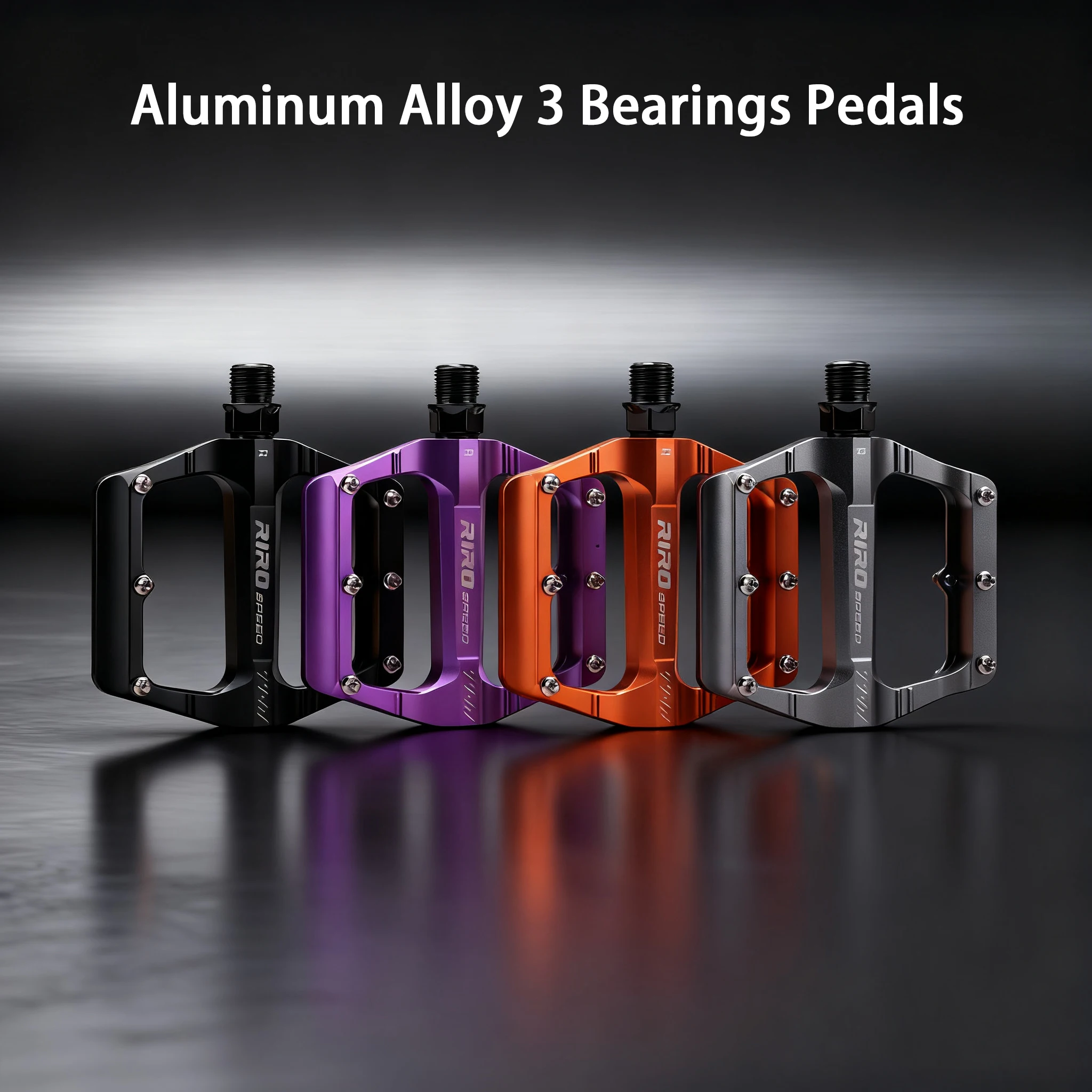 

Высокопроизводительные велосипедные педали с 3 подшипниками RIRO Сверхлегкий алюминиевый сплав с ЧПУ с нескользящим и светоотражающим дизайном для MTB/BMX/Road