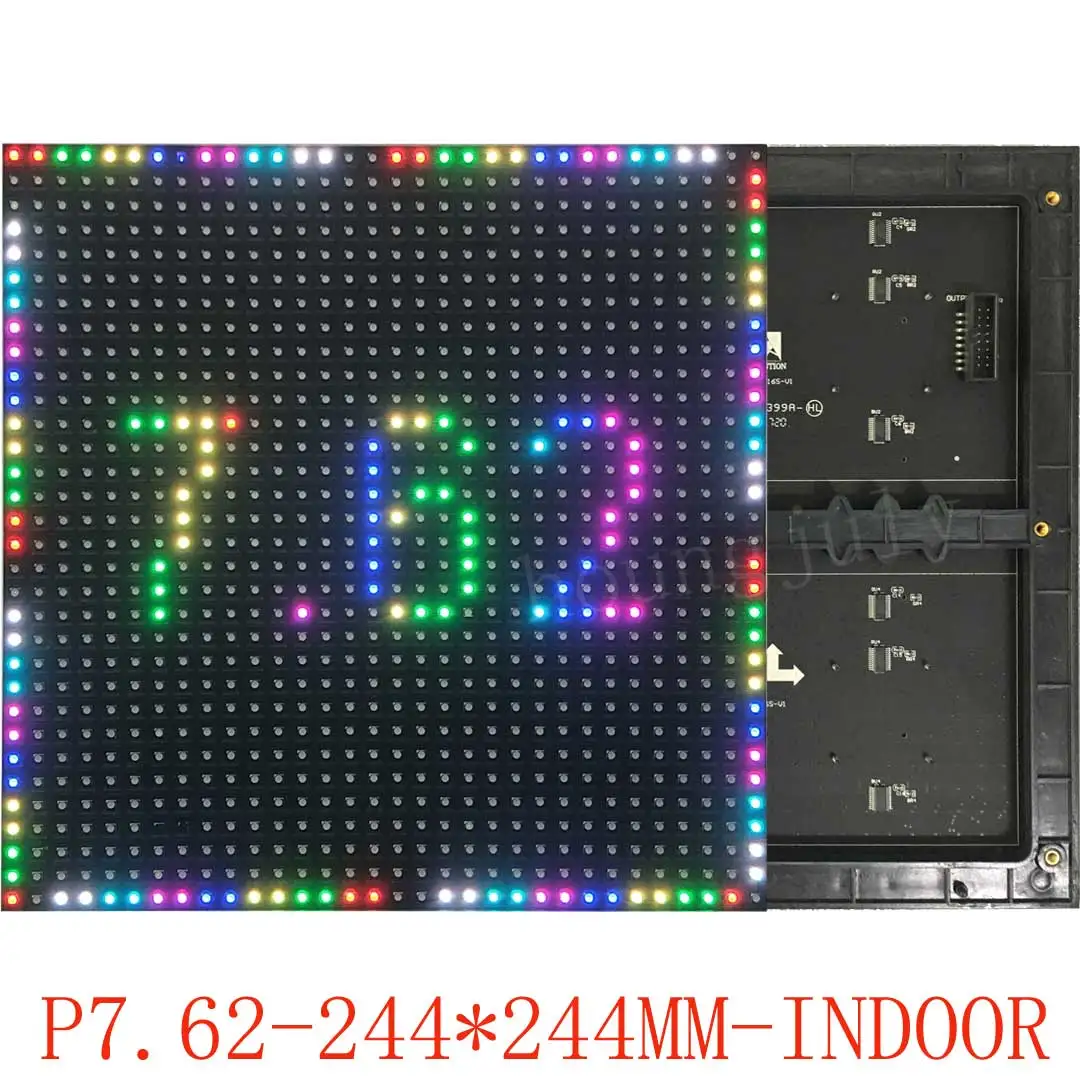 Sala riunioni P7.62 modulo Display a LED per interni pixel schermo ad alta risoluzione LED Publicidad Computer Phone Control